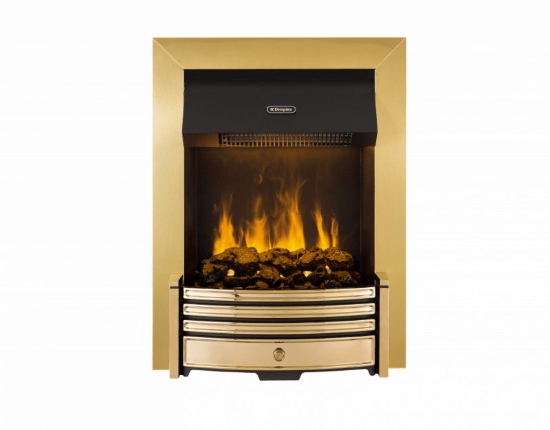 Dimplex Crestmore Brass Optimyst