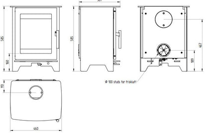 Heta Inspire 40 Multifuel Stove