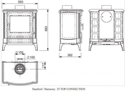 Nestor Martin Stanford S25 Balanced Flue Gas Stove