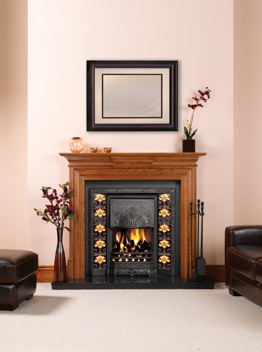 Stovax Art Nouveau Tiled Convector Fireplaces